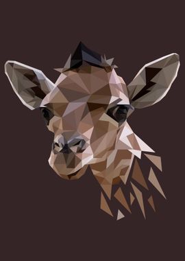 Giraffe low poly