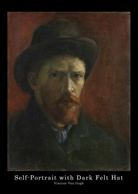 Van Gogh Dark Felt Hat