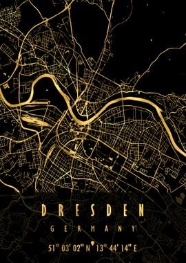 DRESDEN MAP GERMANY