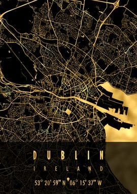 DUBLIN MAP IRELAND