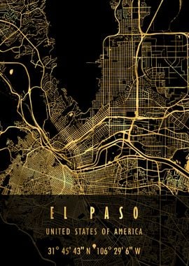 EL PASO MAP USA