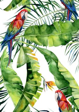 Watercolor Tropical Pat 17