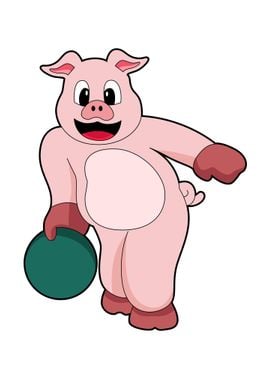 Pig Bowling Bowling ball