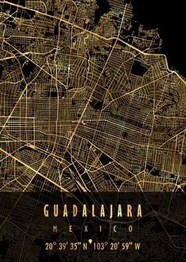 GUADALAJARA MAP MEXICO