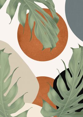 Abstract Shapes Monstera 1