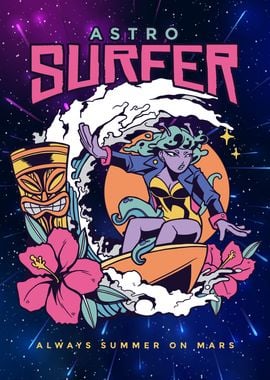 Astro Alien Surfer