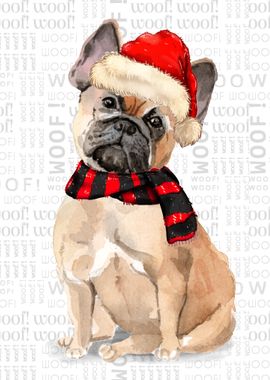 French Bulldog Christmas