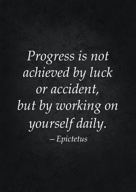 Progress Stoic Quote