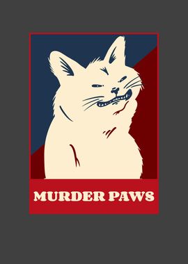 Murder Paws Funny Cat Meme