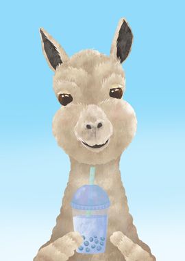 Llama Boba Tea