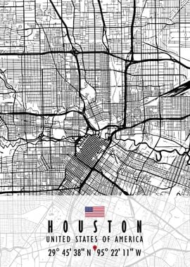 HOUSTON MAP USA