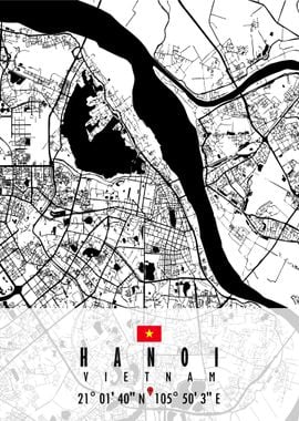 HANOI MAP VIETNAM