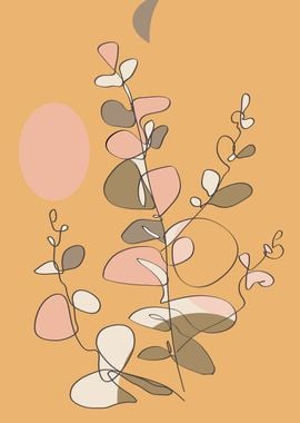 minimalist poster flowers