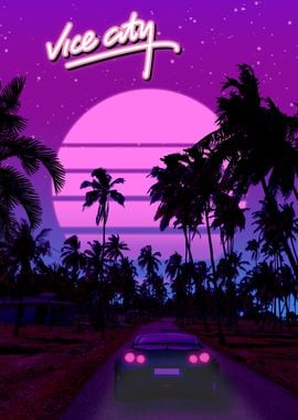 RETRO 80S VICE CITY 