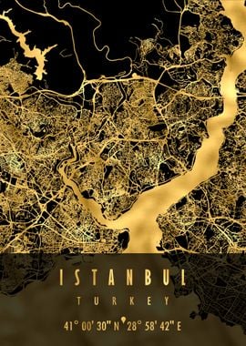 ISTANBUL MAP TURKEY