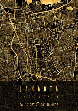 JAKARTA MAP INDONESIA