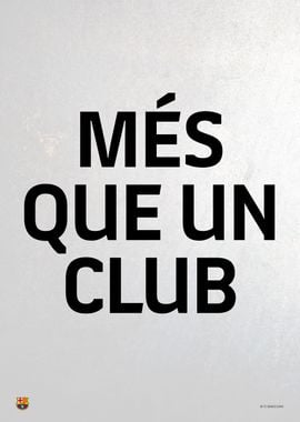 Mes Que Un Club grey