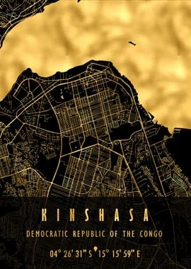 KINSHASA MAP CONGO