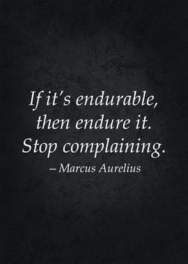 Endure Stoic Quote