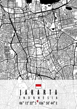 JAKARTA MAP INDONESIA