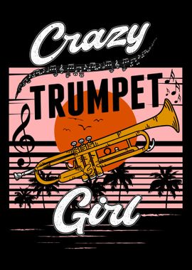 Crazy Trumpet Girl Player