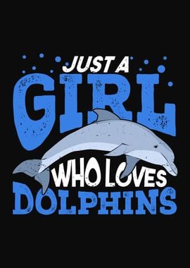 Dolphin Animal Girl Design