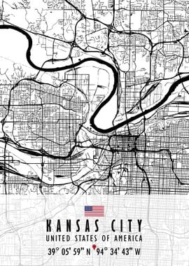 KANSAS CITY MAP USA