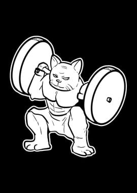 Weightlifting Cat