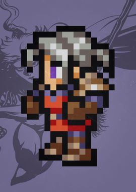 FF III Luneth Pixel Sprite