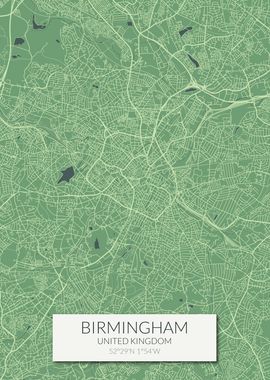 Birmingham Green Map