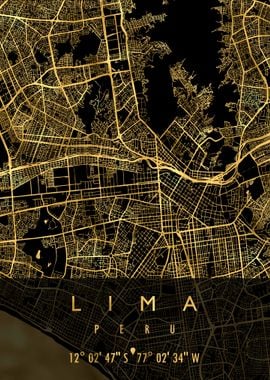 LIMA MAP PERU