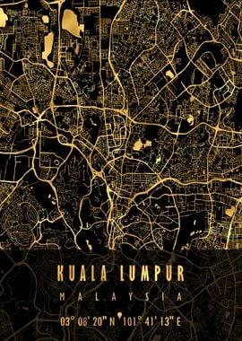 KUALA LUMPUR MAP MALAYSIA