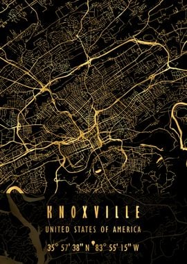 KNOXVILLE MAP USA