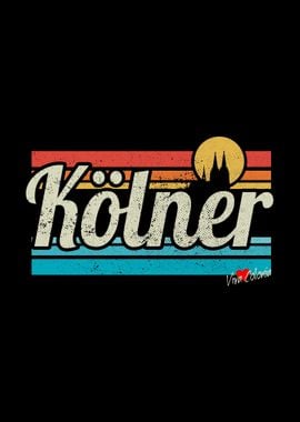 Kölner Retro Surfer Sunset