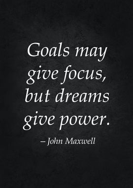 Goals vs Dreams