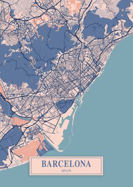 Barcelona Breezy Map