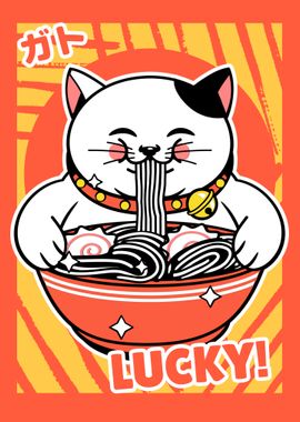 Lucky japanese Cat Ramen