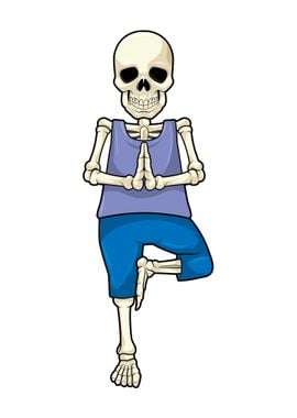 Skeleton Yoga Stretching