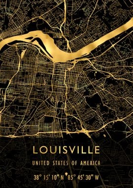 LOUISVILLE MAP USA