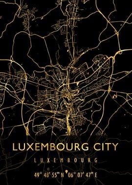 LUXEMBOURG CITY MAP