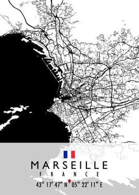 MARSEILLE MAP FRANCE