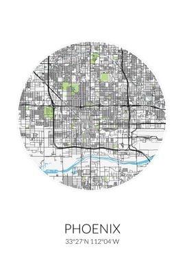 Phoenix Circle City Map