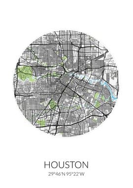 Houston Circle City Map