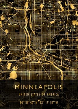 MINNEAPOLIS MAP USA