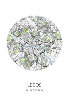 Leeds Circle City Map