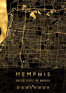 MEMPHIS MAP USA