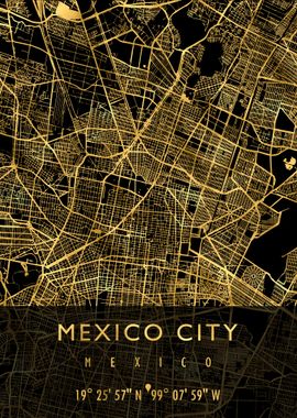 MEXICO CITY MAP MEXICO