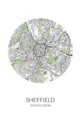 Sheffield Circle City Map