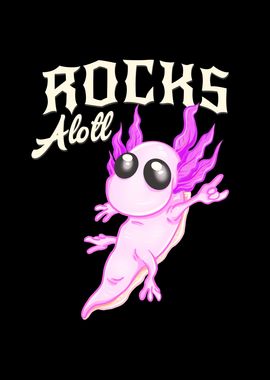 Rocksalotl Axolotl Funny