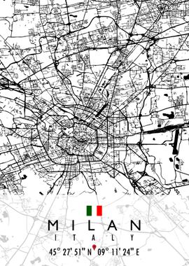 MILAN MAP ITALY